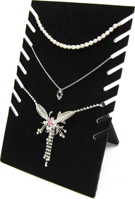 Produktbild von 8er Kettenhalter Kettendisplay Kettenaufsteller Samt schwarz