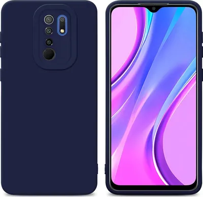 Produktbild von Cadorabo Hülle für Xiaomi RedMi 9 Schutz Hülle in Blau TPU Silikon Etui Case Handyhülle
