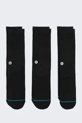 Zdjęcie produktu dla Skarpety Stance Icon Crew 3 pary Black