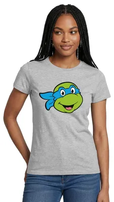 Produktbild von Spreadshirt Teenage Mutant Ninja Turtles Leonardo Kostüm Karneval Frauen T-Shirt, M, Grau meliert