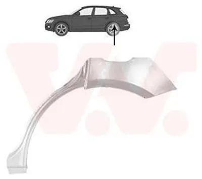 Image de VAN WEZEL : tôle de réparation pour le panneau latéral de l'AUDI Q5 (8RB)