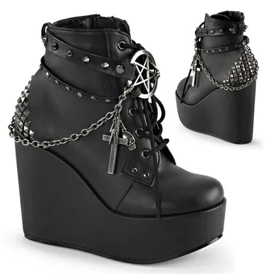 Zdjęcie produktu dla Buty damskie POISON-101 marki DemoniaCult, czarne, EU 36, US 6