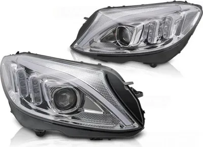 Produktbild von Scheinwerfer DRL LED Tagfahrlicht passend für Mercedes C-Klasse W205 Bj. 14-18 Chrom