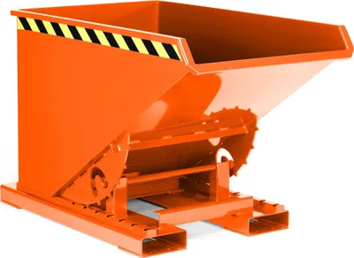 Produktbild von R+R Industrietechnik Abrollkipper Typ RAM-170 1570x1800x1100mm 1700dm³ RAL 2004 Reinorange