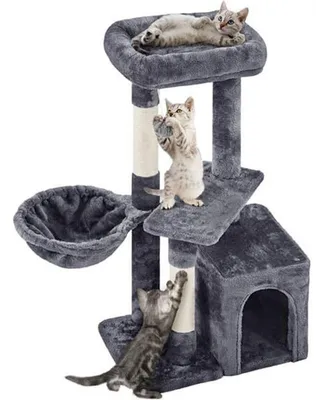 Produktbild von Katzenkratzbaum 592957 dunkelgrau, 91 cm