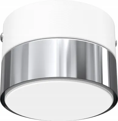 Obrázok produktu pre LED stropné svietidlo LOFT GX53, biele, chrómové, poľské, dekoratívne svietidlo