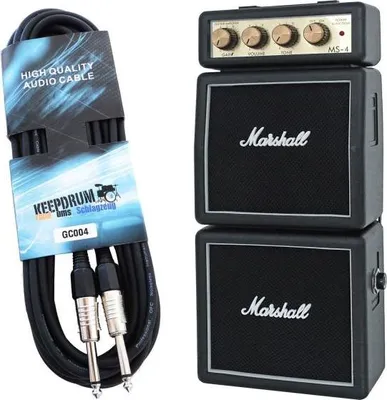 Produktbild von Marshall MS4 Micro Amp Stack Verstärker mit Kabel