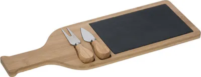 Produktbild von Käsebrett mit Schieferplatte / mit Käsemesser und Käsegabel