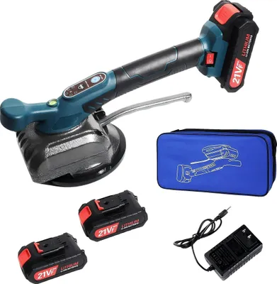 Produktbild von Elektrische Fliesenmaschine, 2000mAh 600W Fliesenvibrator Fliesenleger Fliesenmaschine mit 5 Geschwindigkeiten Automatische Fliesenwerkzeug