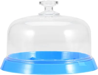Image de Boîtier de protection pour mécanismes d'horlogerie - Rangement pour montres - Réparation de montres - Six compartiments - 10,5 x 10,5 x 7 cm - Transparent