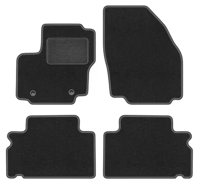 Obrázek produktu pro Velurové autokoberce pro: Ford S-MAX MK1 2006-2011 (minivan) – sada 4 ks, grafitové, na míru – Wielganizator LUX