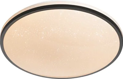 Produktbild von LED-Deckenleuchte - Weiß - Schwarz - Metall - Ø 49 cm - mit Fernbedienung