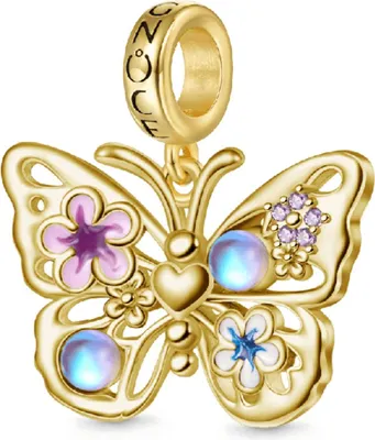 Produktbild von Gnoce Charm Anhänger Schmetterling GOC004-G