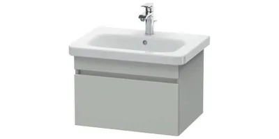 Produktbild von Waschtischunterbau DURASTYLE 448x580x398mm eiche schwarz / weiß matt eiche schwarz / weiß matt