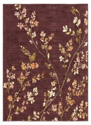 Image de Volero - Tapis lavable – Misty Floral Marron - 160x230cm