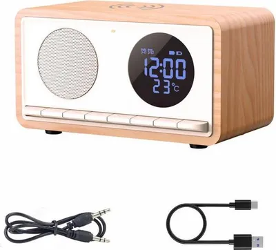 Immagine prodotto di Rimini RDI912W radiosveglia con ricarica wireless, bianco