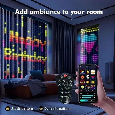 Produktbild von LED Vorhanglicht RGB Dimmbar Smart Home