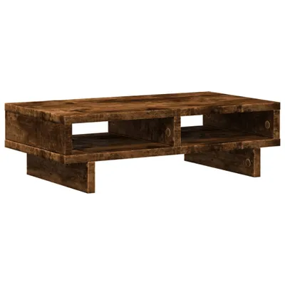 Immagine prodotto di vidaXL Supporto per monitor in rovere fumé 50x27x15 cm Materiale a base di legno