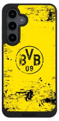 Produktbild von NIVOCASE Handyhülle für Samsung Galaxy S24 FE 5G  Hülle NIVOpure Case Schwarz BVB Borussia Dortmund Offizielles Lizenzprodukt