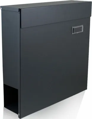 Produktbild von BITUXX Briefkasten mit Zeitungsfach Dunkelgrau MS-16027