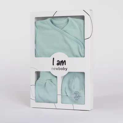 Produktbild von Neu Baby I AM 3-teiliges Umstandsset Blau, Gr. 62 (3-6m)
