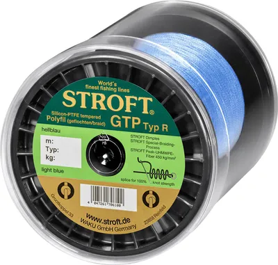 Produktbild von Schnur STROFT GTP Typ R Geflochtene 1000m hellblau R3-0,200mm-7kg