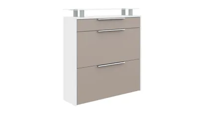 Produktbild von Hängeschuhschrank "Oliva2", weiß-cappuccino