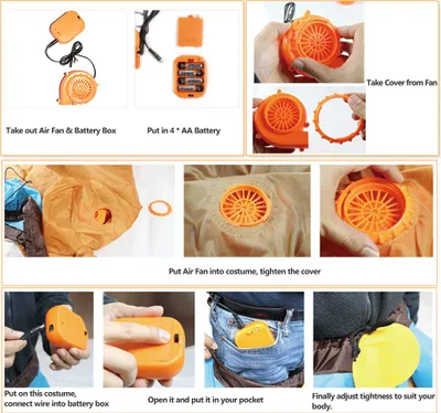 Produktbild von Aufblasbares Kostüm-Requisiten mit lustigem Papagei für Erwachsene, aufblasbares Kostüm für Halloween, Cosplay, Party, Bühnenauftritt