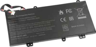 Produktbild von Akku passend für HP Pavilion 14-AL100, Li-Polymer, 11,55V, 3600mAh, 41,5Wh, schwarz