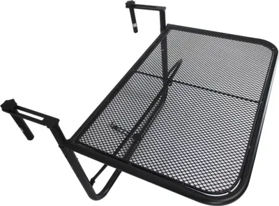 Produktbild von Balkonhängetisch Gartentisch höhenverstellbar viereckig Terrasse Metall Schwarz L60 x B56,5 x H45 cm