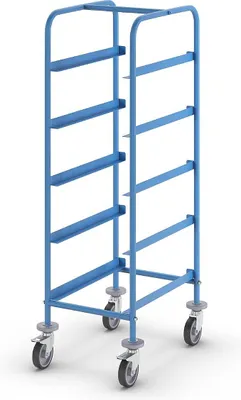 Produktbild von | Kommissionierwagen | LxBxH 700 x 535 x 1573 mm | Tragfähigkeit 150 kg