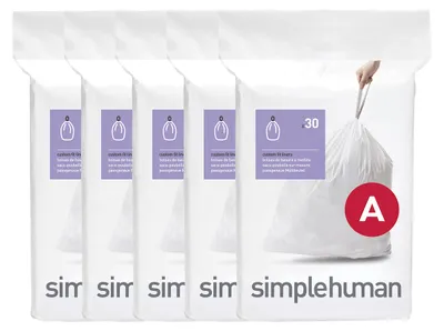 Obrázek produktu pro simplehuman CW0160CP, 4,5 l, Bílá, 398 mm, 289 mm, 150 kusů