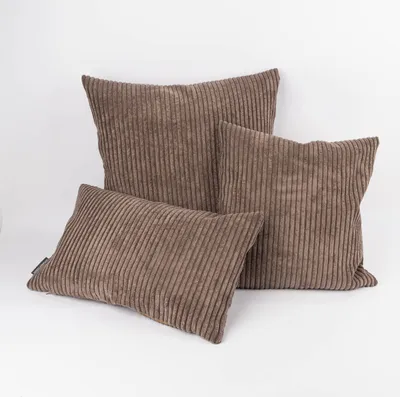 Produktbild von Kissenhülle Breitcord Baby Rib braun div. Größen von SCHÖNER LEBEN. Größe 30x50cm (HxB) 30x50cm (HxB) Größe