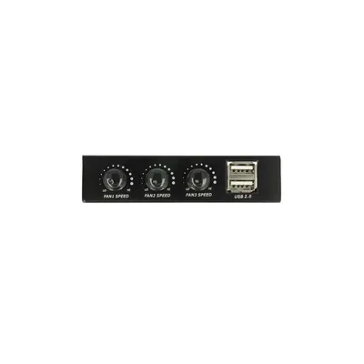 Produktbild von DELOCK 3.5 Front Panel > 2 x USB 2.0 und Lüftersteuerung