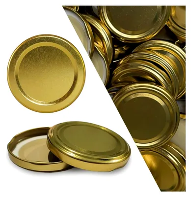 Produktbild von 50 Ersatzdeckel für Sturzgläser To 66 Gold, geeignet für 70/125/167 ml