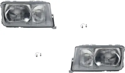 Zdjęcie produktu dla Johns, Reflektory Osram Night Breaker Laser pasujące do Mercedes W201 82-93 Zestaw L R 2018207561 2018207961 2018200161 A2018200161 A2018207561 201820