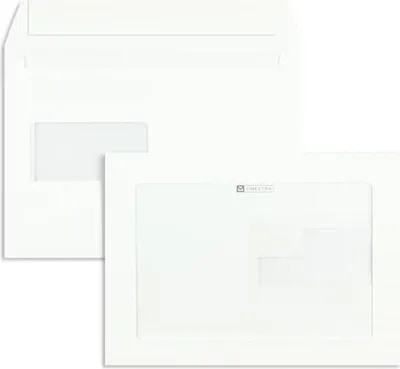 Produktbild von Werbefensterhüllen C5 100g/qm haftklebend Sonderfenster VE=500 Stück