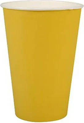 Produktbild von Papstar Pappbecher 0,2 l gelb, 15 x 20 Stück