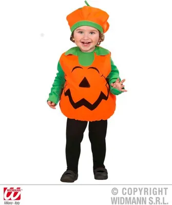 Produktbild von WIDMANN Kinderkostüm Puffy Pumpkin orange Größe 90-104 / 1-3 Jahre