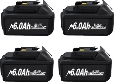 Obrázok produktu pre 18V akumulátor, kapacita 6,0 Ah, certifikát FCC a RoHS, 4 6,0 Ah, 18V