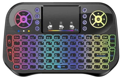 Imagen del producto de Teclado inalámbrico mini para Smart TV con touchpad, Bluetooth y conexión USB de 2400 MHz