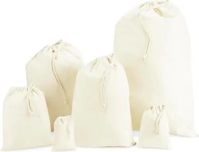 Produktbild von Westford Mill W915 | Recycled Baumwolle Stuff Bag - Farbe: Natural - Größe: M