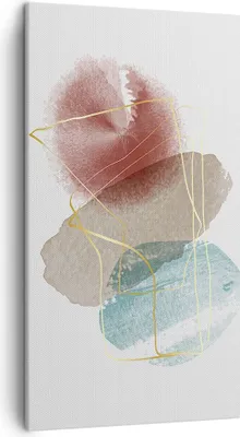 Produktbild von Bild auf Leinwand - Leinwandbild - Einteilig - Form Figur Abstraktion - 45x80cm - Wand Bild - Wanddeko - Wandbilder - Leinwanddruck - Bilder - Wanddekoration - Leinwand bilder - PA45x80-5057