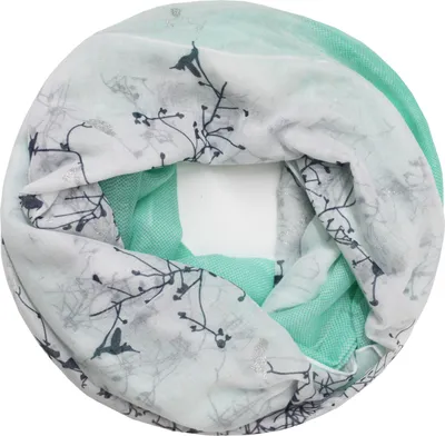Produktbild von Glamexx24 Topstyle Schal Schlauchschal Damen Langschal Loop schal Loopschal Tuch HALSTUCH Gruen-Weiss