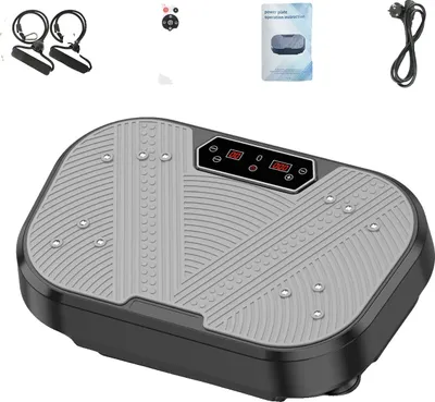 Immagine prodotto di Piattaforma vibrante, 120 livelli regolabili, tonificazione di tutto il corpo, 220 V, nera