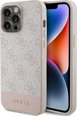Produktbild von Guess 4G Stripe Collection Hülle Für Iphone 15 Pro Max - Rosa