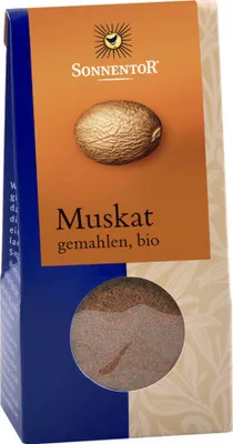 Zdjęcie produktu dla Sonnentor 00309, Przyprawy w proszku, 30 g, Gałka muszkatołowa, 535 kcal, 2239 kJ, 36,3 g