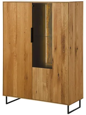 Produktbild von MASSIVMOEBEL24 Highboard Wildeiche 103x43x145 natur geölt LINDAU #16
