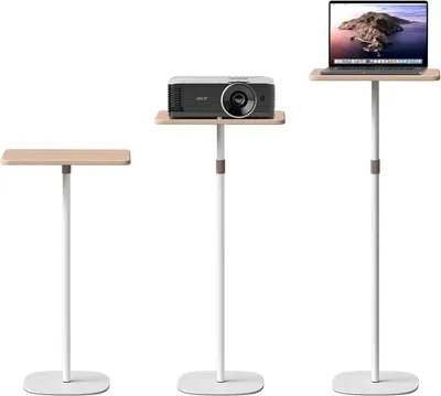Produktbild von Stehschreibtisch höhenverstellbar 46-120 cm, mobil, weiß, für das Homeoffice