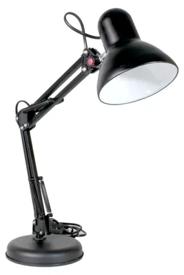 Bürolampe Retro Vintage, schwarz, verstellbar, E27